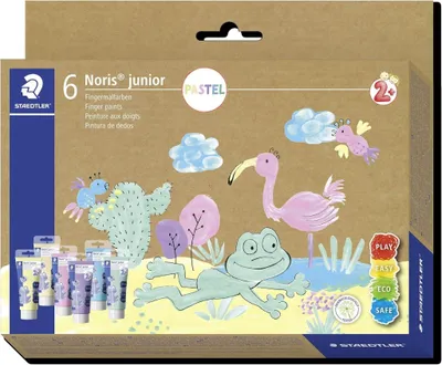 Zdjęcie produktu dla STAEDTLER Fingermalfarbe NJ Pastell 6St Etui