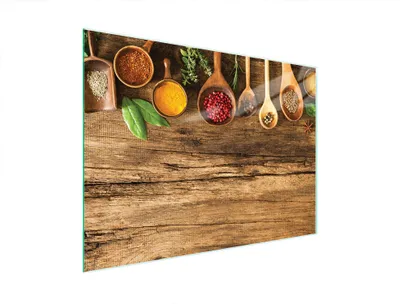 Produktbild von Glasschneidebrett 40x30 Gewürze