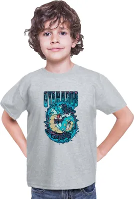 Produktbild von Kinder T-Shirt Japan Anime Manga Pokemon Gyarados, 9-11 Jahr - 140 / Grau