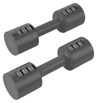 Obrázok produktu pre Spokey - Činka, nastaviteľná (balenie po 2 ks) PP7861 (2,5 kg) (čierna)