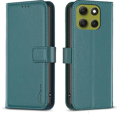 Produktbild von Motorola Moto G86 Hülle - BINFEN Klapphülle - Grün