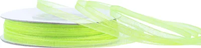 Produktbild von Organzaband 3mm x 50m Rolle Hellgrün / Maigrün