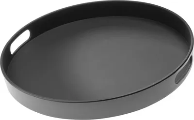 Produktbild von APS 84045 Tablett BISTRO, Melamin, rutschfest, 2 Griffmulden, Ø 35,5 cm, Höhe 4,5 cm