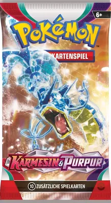 A Pokemon trading card booster pack.