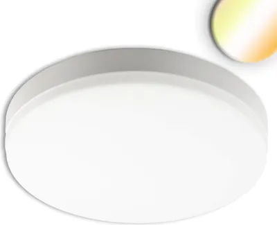 Produktbild von ISOLED LED Decken/Wandleuchte 18W, weiß, IP54, mit Bewegungssensor, ColorSwitch 3000/4000/5000K