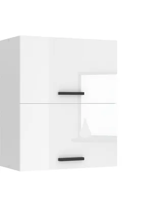 Immagine prodotto di Pensile da cucina Belini, pensili da cucina SGP2. Larghezza 60 cm. Pensile a 2 ante, pensili da cucina, armadio a muro, bianco lucido