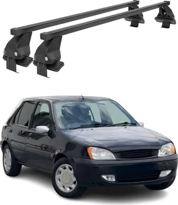 Image de Barres Transversales Menabo pour Ford Fiesta IV 1996-2002 Noir