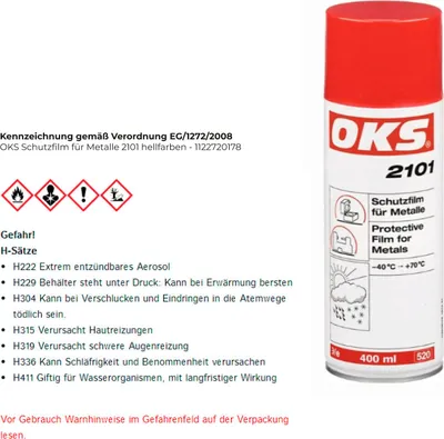 Productafbeelding van OKS beschermfolie voor metalen, OKS 2101, lichtkleurig, 400 ml