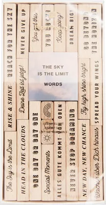 Produktbild von Stempelset Typo The Sky is the Limit100% 22 Stempel
