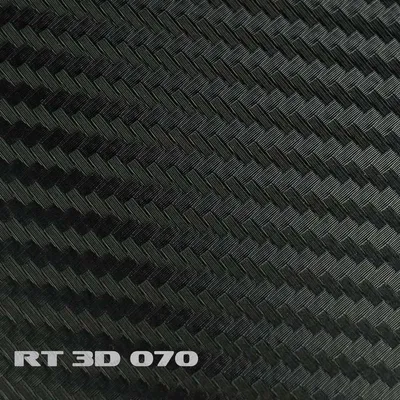 Produktbild von (5,91€/m²) Rapid Teck® 3D Carbon Folie Schwarz Autofolie 152 cm Breite Laufmeterware selbstklebende Folie mit Luftkanälen Auto Folie Carbonfolie