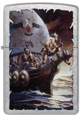 Produktbild von Feuerzeug Zippo Viking Golden Sea Unisex Silber Metall