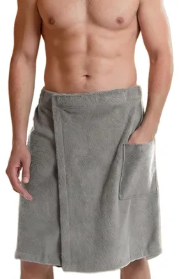 Zdjęcie produktu dla Szybkoschnący kilt saunowy dla mężczyzn z rzepem 60 x 150 cm