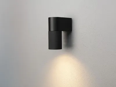 Produktbild von Downlight LED Außenwandleuchte Aluminium Schwarz, Fassadenbeleuchtung Hauswand