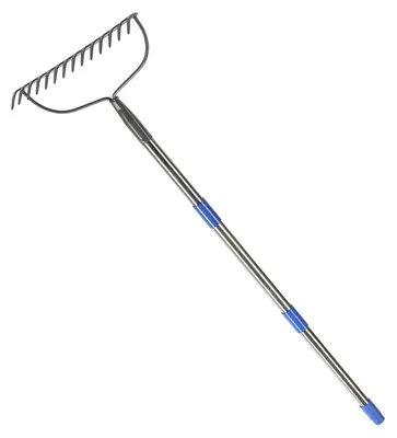 Zdjęcie produktu dla Rake do grabienia z 14 zębami - narzędzie ogrodnicze, 152 cm