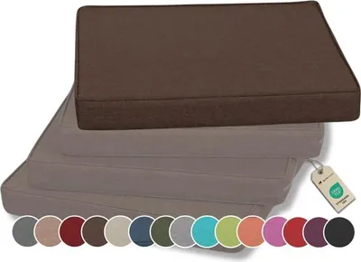 Produktbild von Stuhlkissen - Polsterauflage Auflage für Stühle FK5 (40x40, Braun, 1)