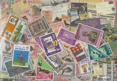 Produktbild von Briefmarken Brunei 100 verschiedene Marken