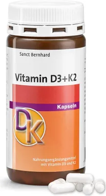 Produktbild von Sanct Bernhard Vitamin D3+K2 - 180 Kapseln