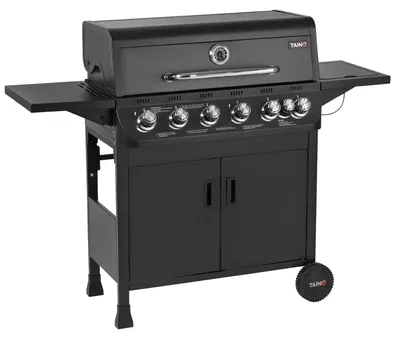Produktbild von Gasgrill Gasbarbecue Grillwagen - 6 Brenner - Seitenbrenner - 77 x 34 cm Grillfläche