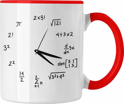 Produktbild von Trendation - Tasse für Mathematiker Lustiges Geschenk für Mathelehrer Mathematik-Fans (Rot)