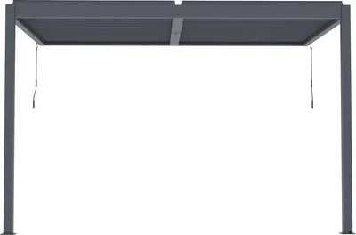 Immagine prodotto di Pergola bioclimatica con LED per estensione "Windsor" - 3 x 4 m - antracite