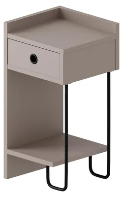 Produktbild von Linker Nachttisch aus Holz "Sirius" – 32 x 30 x 61 cm – Hellbraun