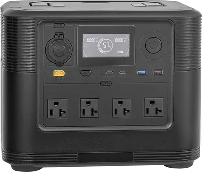 Obrázek produktu pro SucceBuy přenosná elektrárna, solární generátor 1800 W, záložní baterie LiFePO4 1008 Wh s 8 konektory pro použití při výpadcích proudu, outdoorovém kempování a cestování karavanem (solární panel není součástí balení)