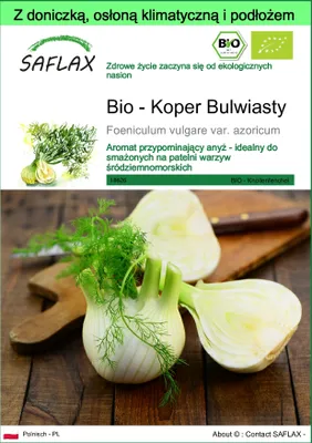 Zdjęcie produktu dla SAFLAX - Garden to go - Bio - Koper Bulwiasty - 100 Nasiona - Z doniczką, pokrywą klimatyczną i podłożem do uprawy - Foeniculum vulgare var. azoricum