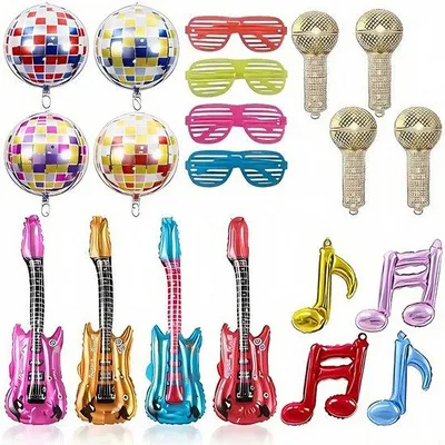 Obrázek produktu pro Dennízboží- Instrumentos Inflables - Sada 4Kytary - 4 mikrofony