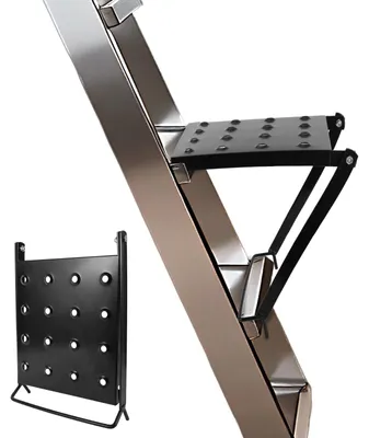 Obrázek produktu pro Omgoods - Skládací plošina pro žebřík, nosnost 136 kg, protiskluzová