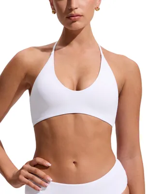Produktbild von CRZ YOGA Self Tie Halter Bikini Oberteil Weiss 38