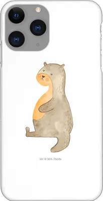 Produktbild von Mr. & Mrs. Panda Iphone 11 Pro Handyhülle Otter Bauch - Weiß - Geschenk, Satt, voll Gefuttert, Handy Case, Zufrieden, Essen. Foodlover, dick, Sportmuffel
