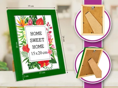 Obrázok produktu pre Sada 3 drevených rámov na obrazy MG Design, rozmery 85 x 116 cm – Vyrobené z prírodného dreva s akrylovým sklom, vhodné na zavesenie aj na postavenie, pre fotografie, plagáty a puzzle