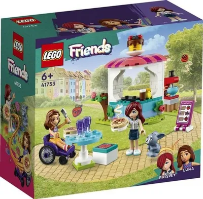 Produktbild von LEGO 41753 Friends Pfannkuchen-Shop Set, Kreatives Spielzeug für Jungen und Mädchen ab 6 Jahren mit Paisley und Luna Mini-Puppen sowie Hasen-Figur, Geschenk für Kinder