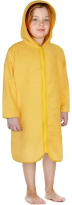 Immagine prodotto di Accappatoio in spugna con zip - taglia 3-5 anni - Giallo
