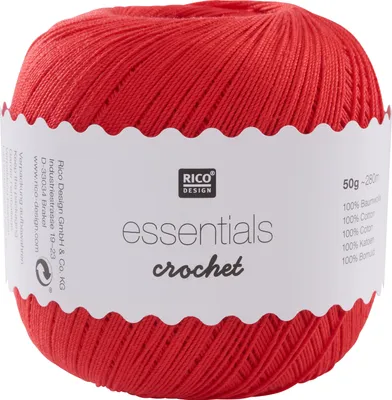 Produktbild von Rico Design 383110.004, Handwerk, Rot, Baumwolle, 280 m, 100% Baumwolle, 50 g