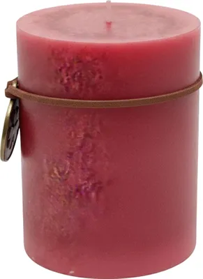 Produktbild von Stumpenkerze Trendkerze kaminrot Ø 7 x H 9 cm