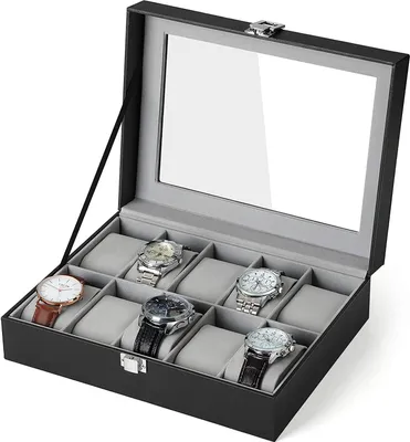Immagine prodotto di Scatola organizer per orologi nera MODERN