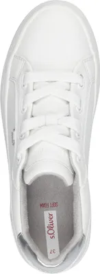 Produktbild von s.Oliver Damen Sneaker Plateau breit Schnürsenkel einfarbig Soft Foam 5-23644-42, Größe:39 EU, Farbe:Weiß