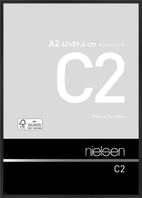 Obrázek produktu pro Nielsen hliníkový rám C2 42x59,4 cm struktura černá matná