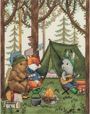 Produktbild von Kreuzstich-Set „Obozowicze“ 25 x 31,5 cm