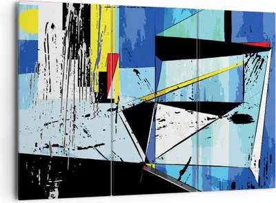Produktbild von Bild auf Leinwand - Leinwandbild - Abstraktion modern - 165x110cm - Wand Bild - Wanddeko - Leinwanddruck - Bilder - Kunstdruck - Wanddekoration - Leinwand bilder - Wandkunst - CE165x110-3913