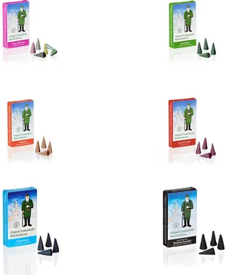 Produktbild von Crottendorfer - 6er Set - Weihnachtsduft, Zimtapfel, Tannenduft, Wintertraum, Bunte Mischung, Sandelholzduft
