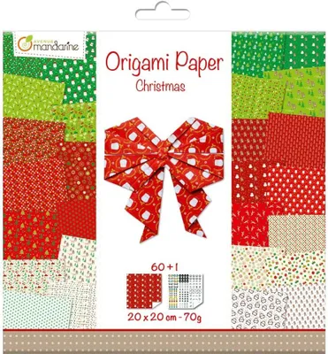 Immagine prodotto di Avenue Mandarine carta per origami 20x20 60 fogli 70g X-MAS