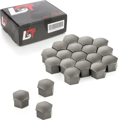 Produktbild von 20x Radschrauben Abdeckkappen Radschraubenkappe 17mm grau für AUDI PORSCHE