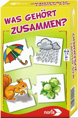Produktbild von Noris Spiele Was gehört zusammen? - Mitbringspiel; 606094221