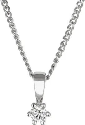 Produktbild von Orolino Halskette 585/- Gold 42/45cm Weiß Brillant weiß 500341338-1