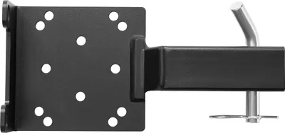 Image de SucceBuy Support universel pour attelage de remorque, capacité de charge de 1633 kg, plaque de montage pour treuil avec récepteur de 50,8 mm, trous à 2 et 4 boulons, acier peint par poudrage, convient pour les vélos, les UTV et les camions, noir