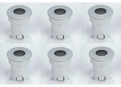 Produktbild von Relco LED Bodeneinbaustrahler Garten & Einfahrt – IP66, befahrbar, blau, 6er Set