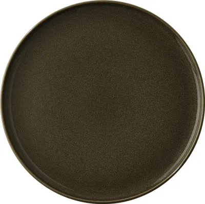 Image de Assiette plate - D 26.5 cm Verte - Kolibri Chestnut