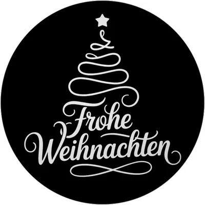 Produktbild von Minimalistischer Weihnachtsbaum Frohe Weihnachten Magnet